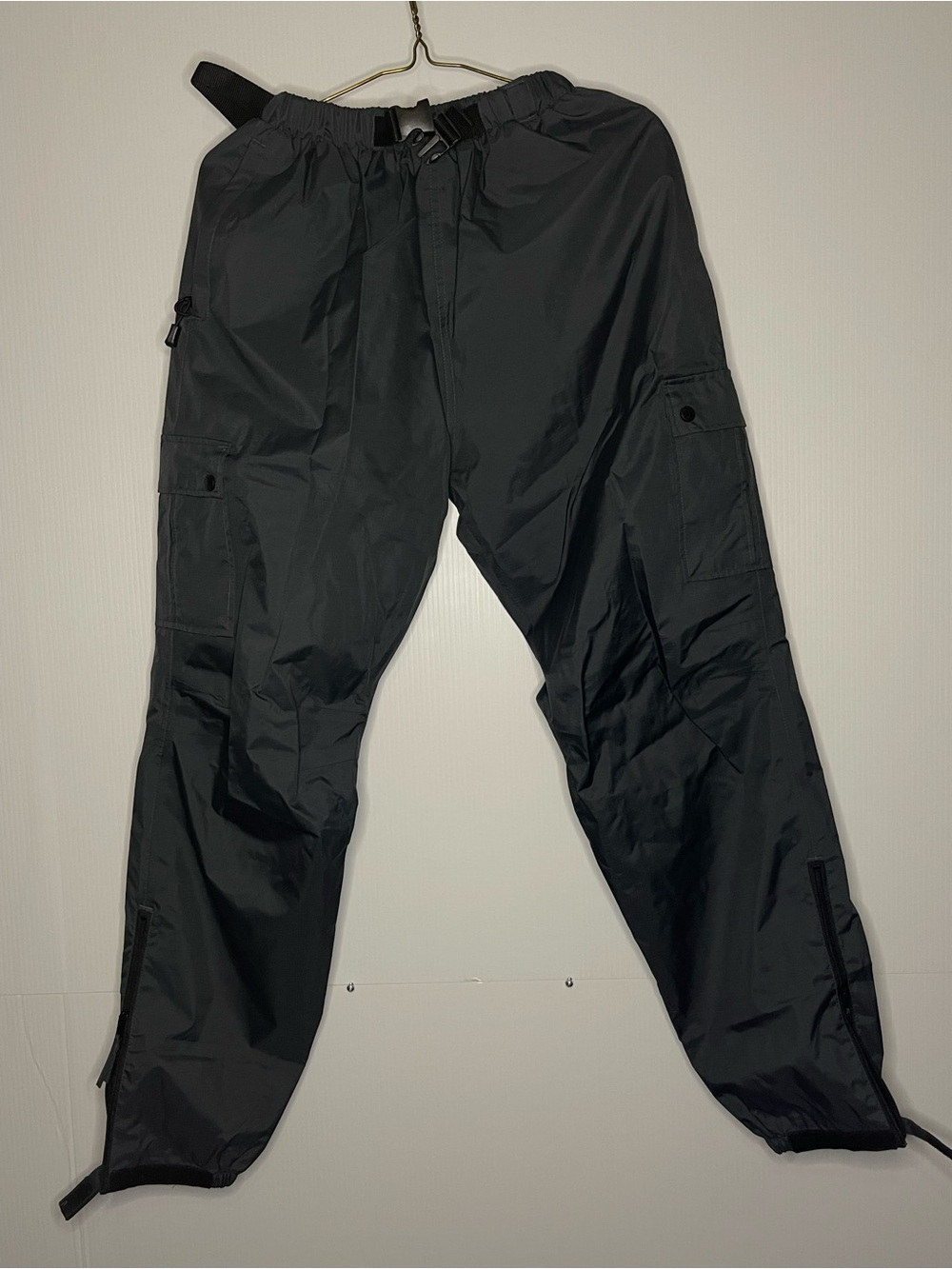 Black Men's Cargo Tech Pants